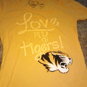 Yellow Mizzou shirt
